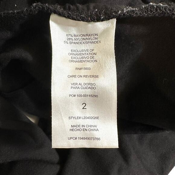 Wit & Wisdom New Women's Cropped Trouser Pants Black Size 2 Minimalist Classic - Picture 8 of 9